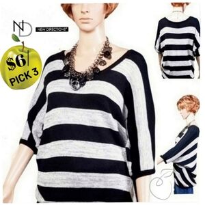NEW DIRECTIONS WEEKEND DOLMAN SLEEVE SWEATER